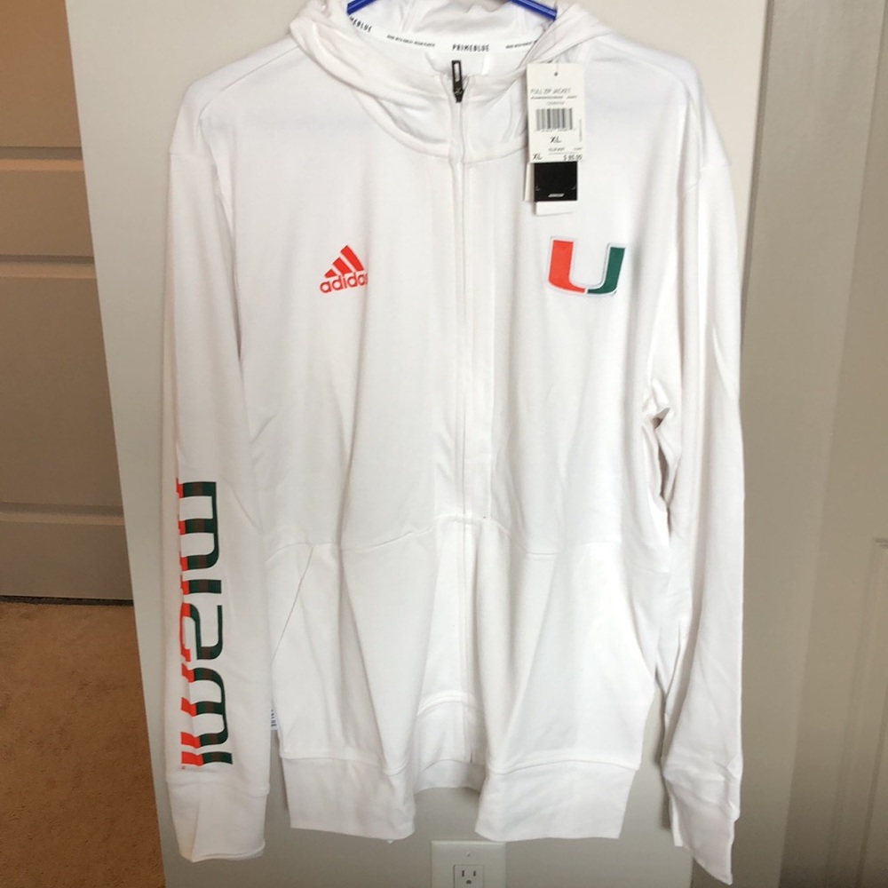 NWT - Men’s Bomber Warm Up Basketball Jacket - University of Miami
